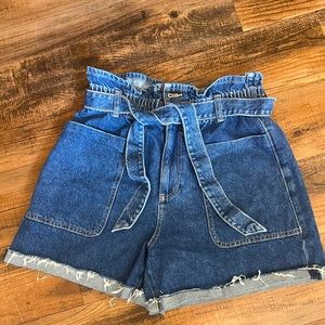 Zara paperbag shorts